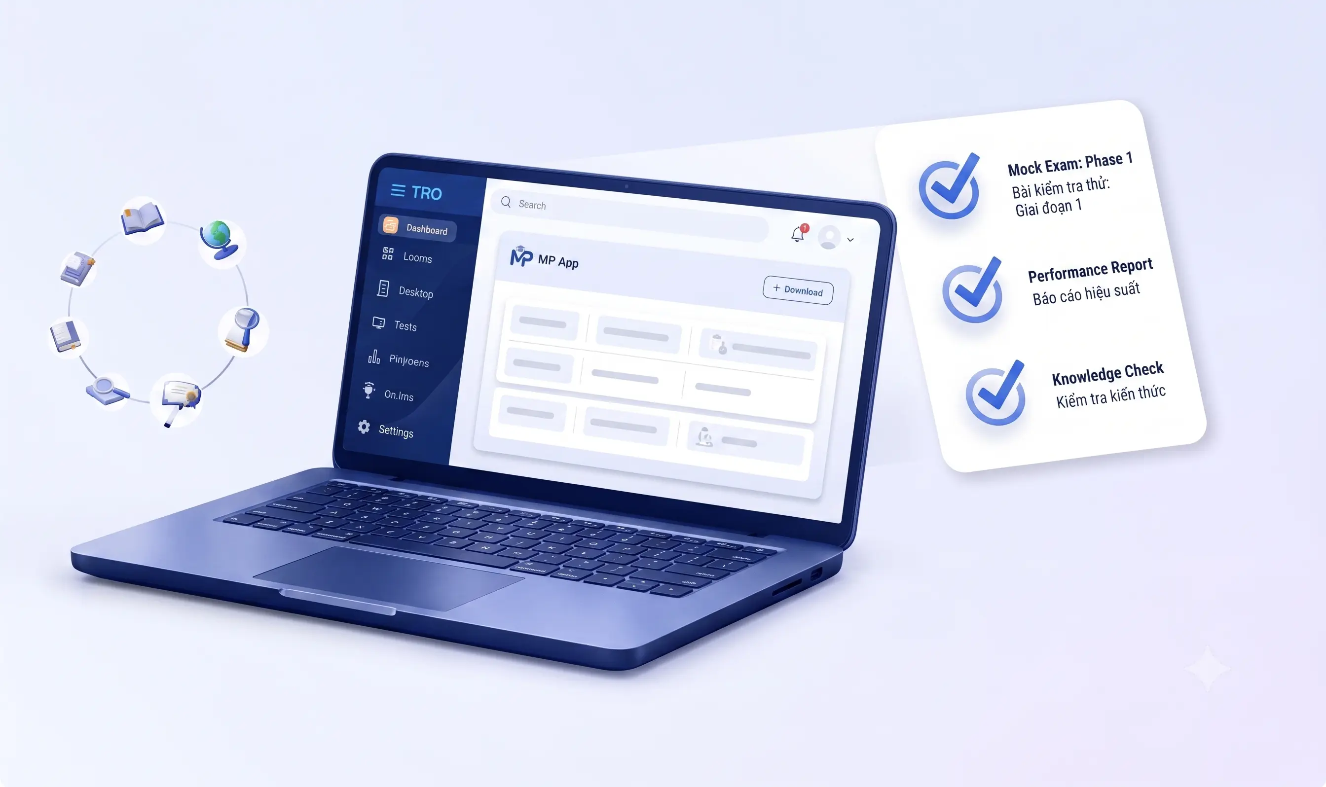 Online assessment centre illustration